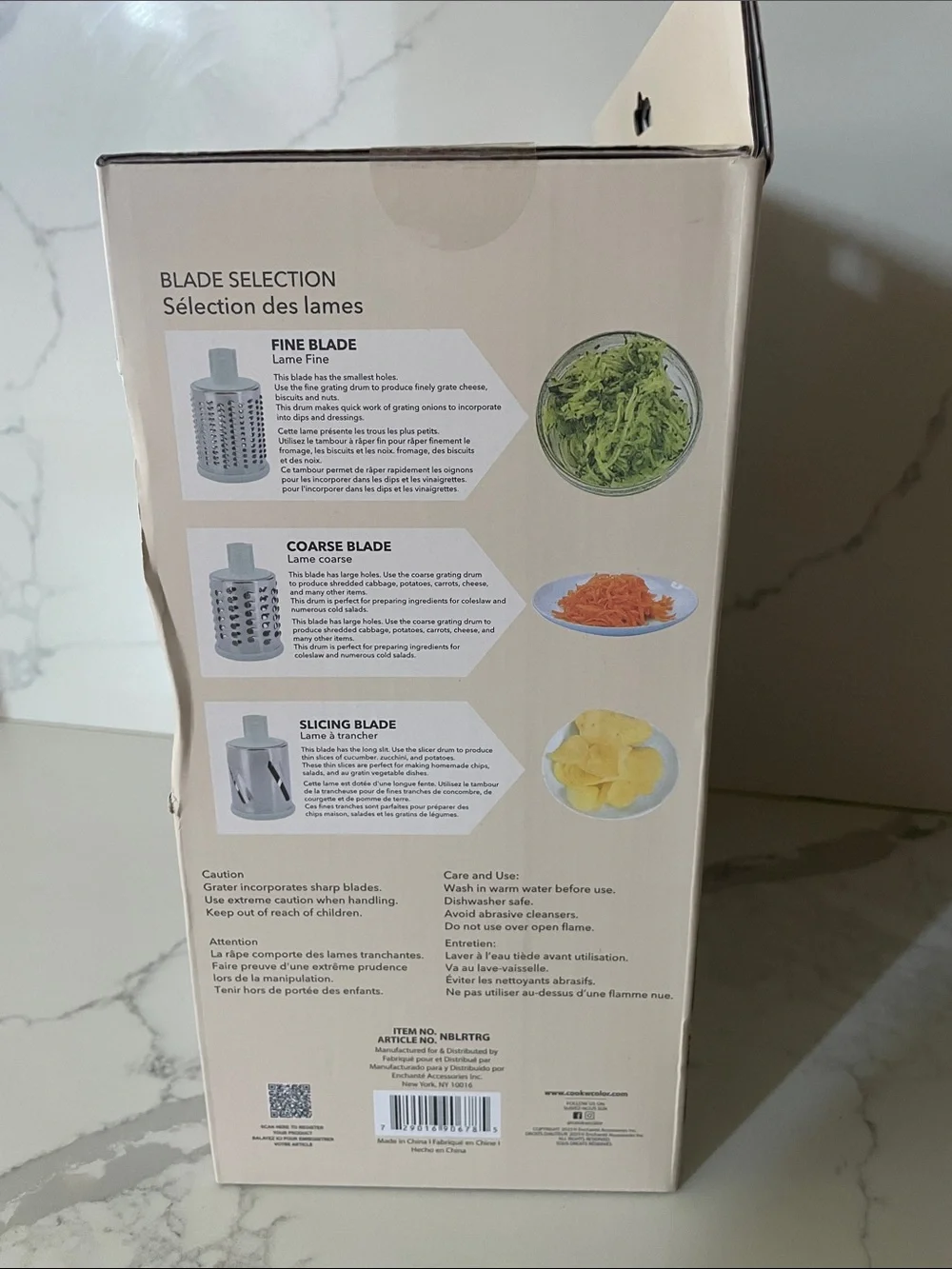 CWC Rotary Grater Kitchen Tool in Light Blue